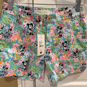 Brand New Lilly Pulitzer Disney Hearts Shorts--Size 2